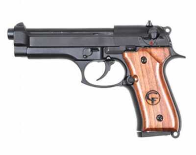 Chiappa M9 22 Long Rifle 5" Threaded Barrel 10 Round Magazines Wood Grips Fixed Front Sight and Windage Adjustable Rear Semi Automatic Pistol 710000